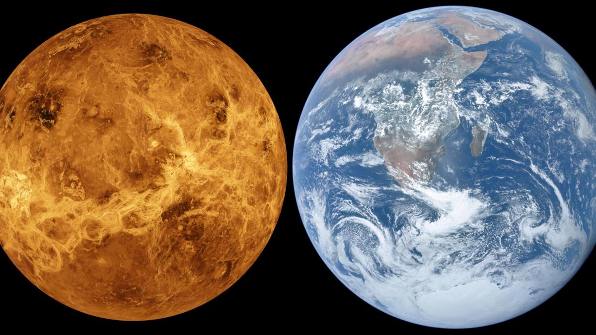 Size comparison of venus and earth 2